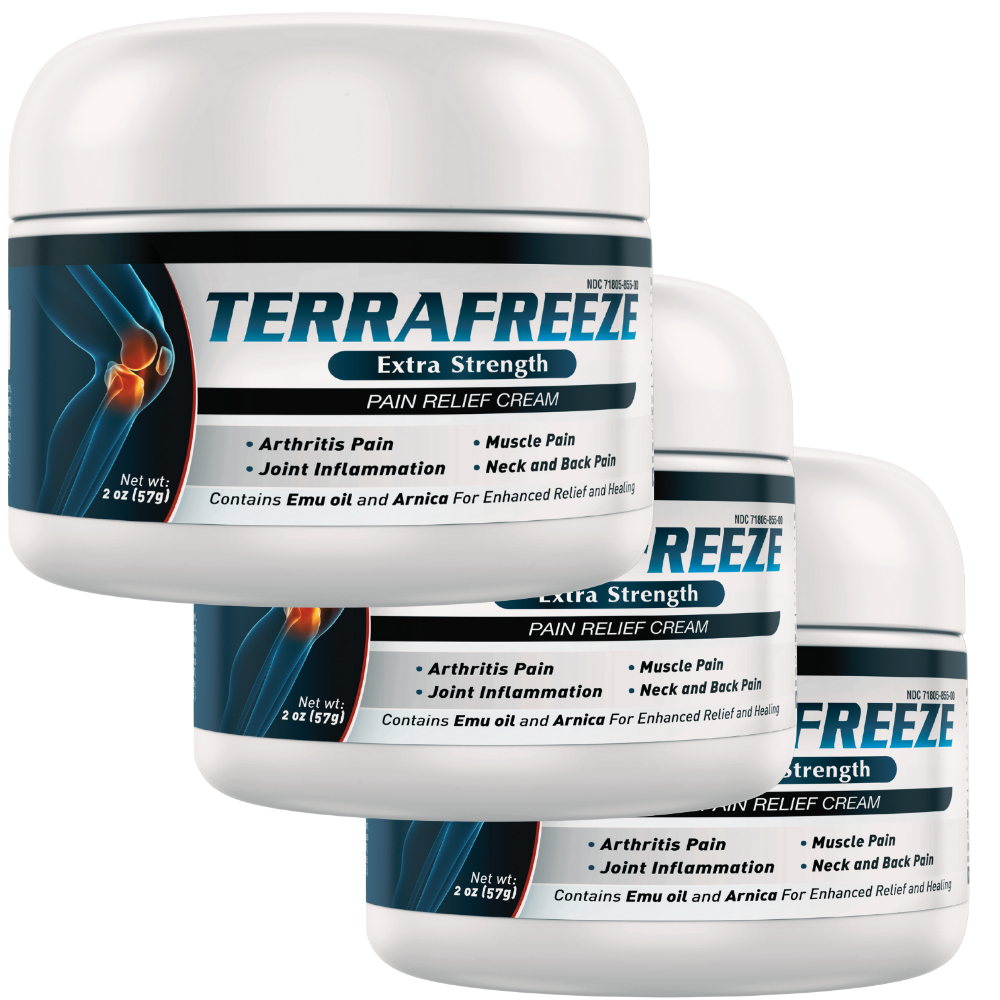 TERRAFREEZE Canadian pain relief cream 3-pack