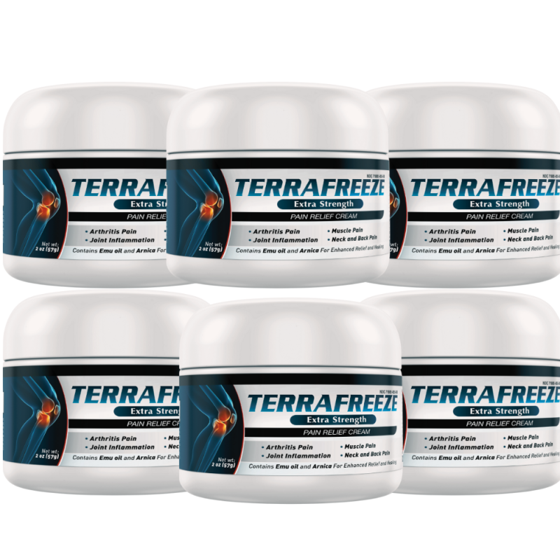terrafreeze pain relief cream 6 package