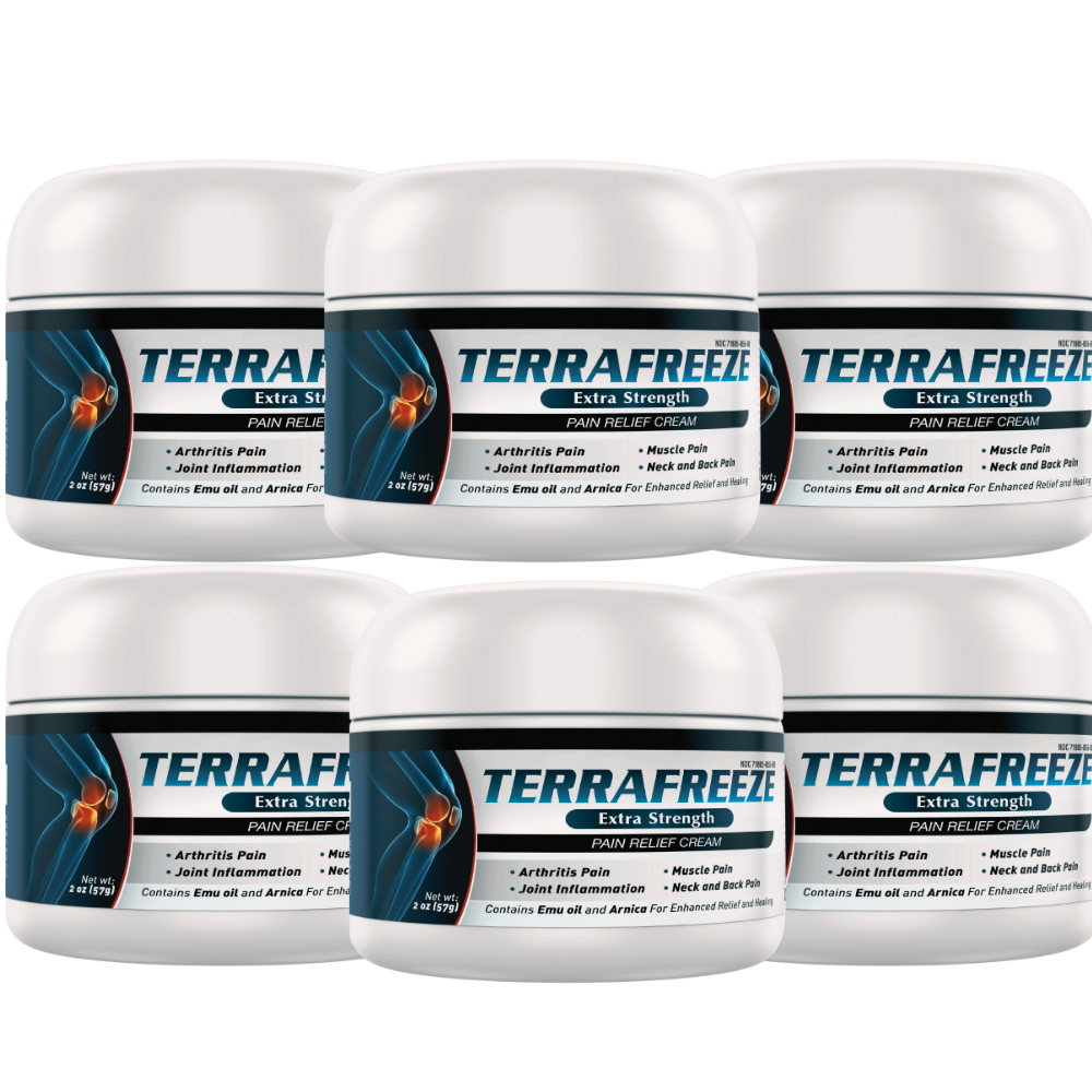 TERRAFREEZE Canadian pain relief cream 6-pack